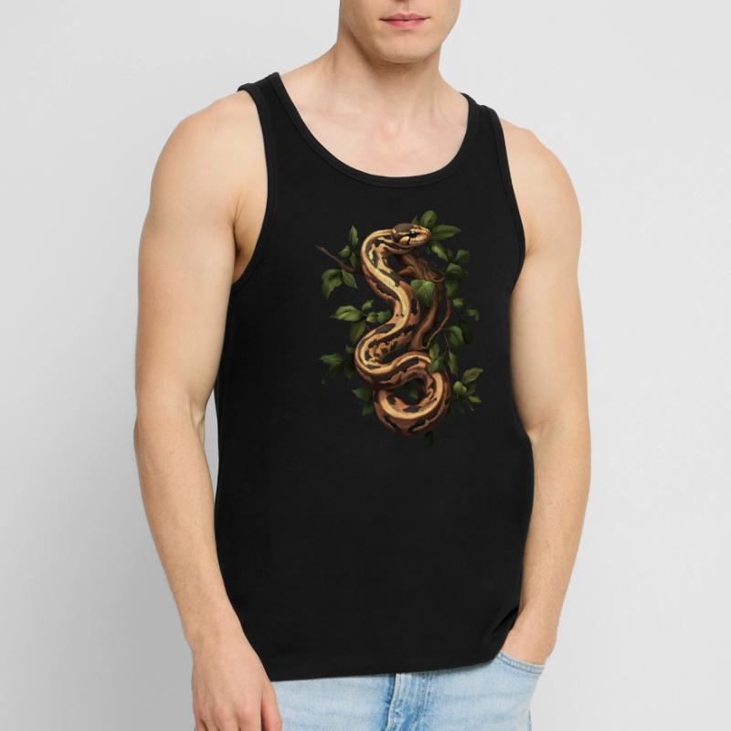 Roi Python Serpents Amoureux Terrarium Python Débardeur bio Premium Homme