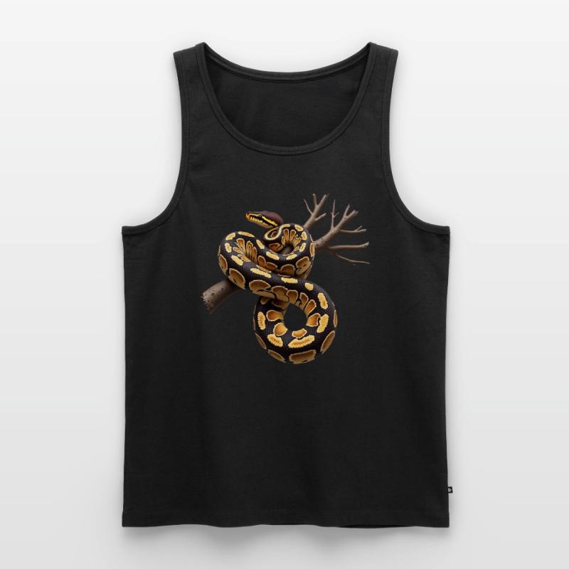 Roi Python Serpents Amoureux Terrarium Python Débardeur bio Premium Homme