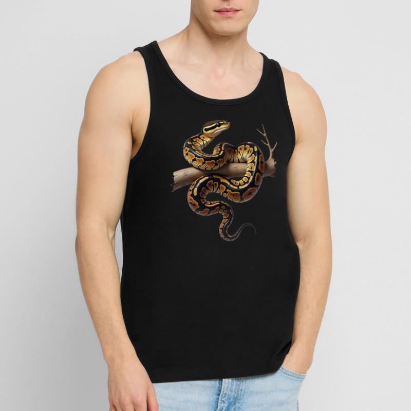 King Python Snakes Lover Terrarium Python Men's Premium Organic Tank Top