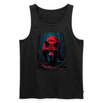 Raccoon Motif Animal Lover Art Artwork - Men's Premium Organic Tank Top - black - Front - Michal (187cm)