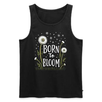 Dandelion Dandelion Lover Floral Floral - Débardeur bio Premium Homme - noir - Devant - Michal (187cm)