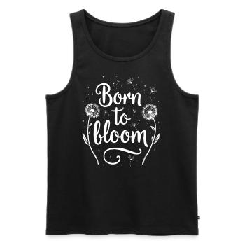 Dandelion Dandelion Lover Floral Floral - Débardeur bio Premium Homme - noir - Devant - Michal (187cm)