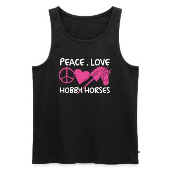 Hobby Horsing Hobby Horse Horse Horse Riding - Men's Premium Organic Tank Top - black - Front - Michal (187cm)
