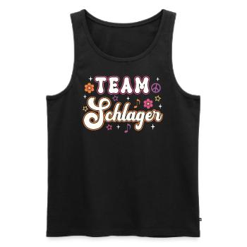 Team Schlager Männer Frauen Schlager Party - Männer Premium Bio Tank Top - Schwarz - Vorne - Michal (187cm)