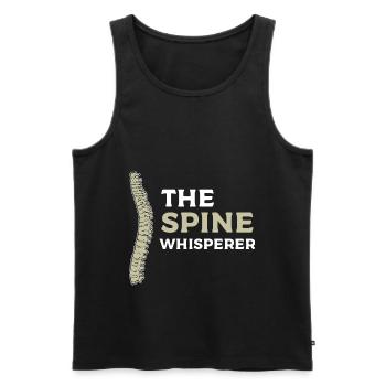 Physiotherapie - Männer Premium Bio Tank Top - Schwarz - Vorne - Michal (187cm)