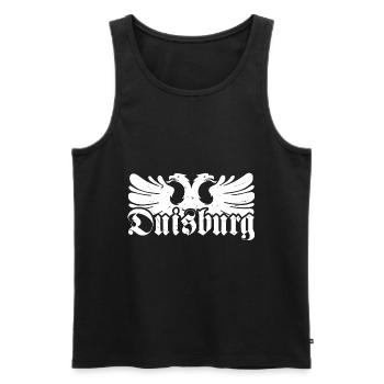 Duisburg City Industry Coal Ruhrpott - Men's Premium Organic Tank Top - black - Front - Michal (187cm)