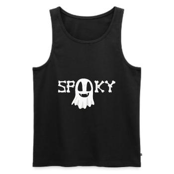 Halloween Costume Ghost Creepy Spooky Kids - Men's Premium Organic Tank Top - black - Front - Michal (187cm)
