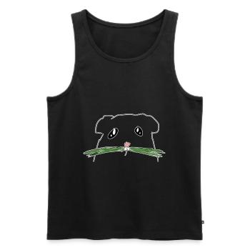 hamster Nagetier - Männer Premium Bio Tank Top - Schwarz - Vorne - Michal (187cm)