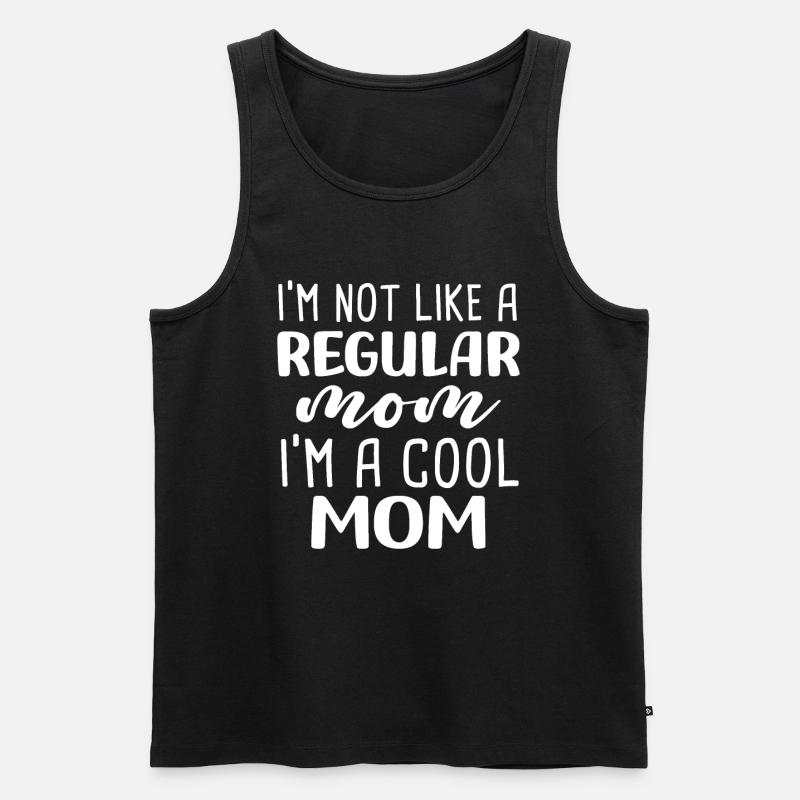 Ich bin nicht wie eine normale Mutter, ich bin eine coole Mutter - Männer Premium Bio Tank Top - Schwarz
