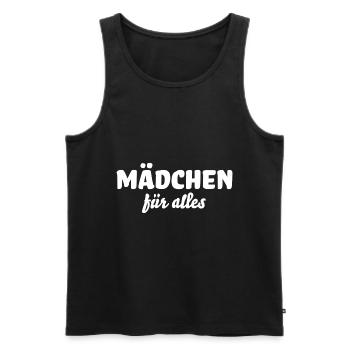 Mädchen für alles - Männer Premium Bio Tank Top - Schwarz - Vorne - Michal (187cm)