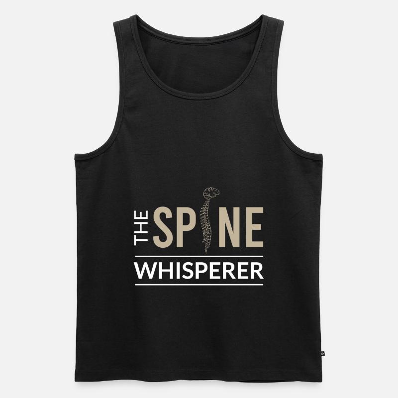 Physiotherapie - Männer Premium Bio Tank Top - Schwarz