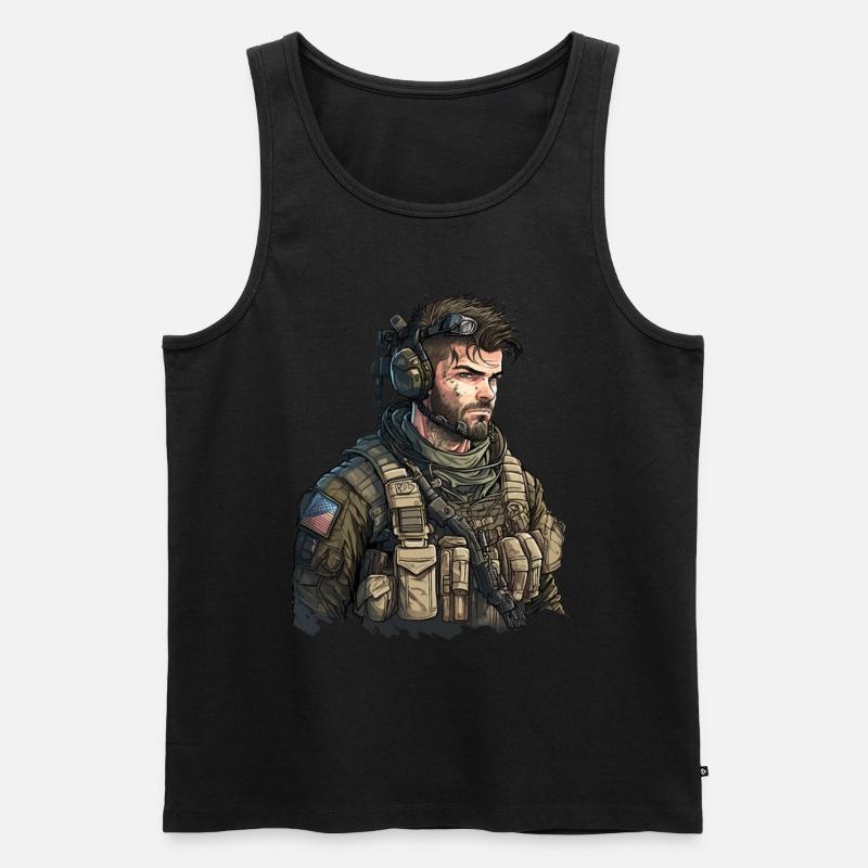 Special Forces Geschenk - Männer Premium Bio Tank Top - Schwarz