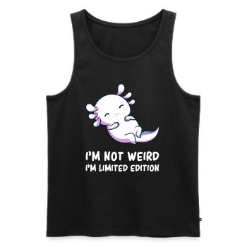 Axolotl - Axolotl mignon - Axolotl amusant - Jeu de mots Axolotl - Débardeur bio Premium Homme - noir - Devant - AI Model Male 178 light (178cm)