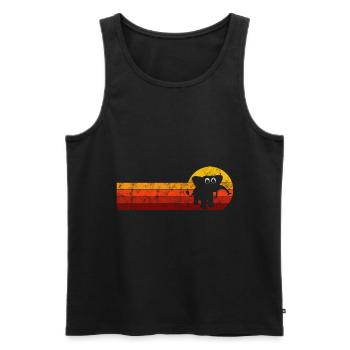 Eléphant éléphant pour enfants - Débardeur bio Premium Homme - noir - Devant - Michal (187cm)