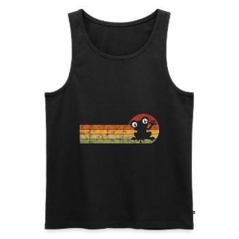 Frosch Frösche Geschenk für Kinder Lustig Witzig - Männer Premium Bio Tank Top - Schwarz - Vorne - Michal (187cm)