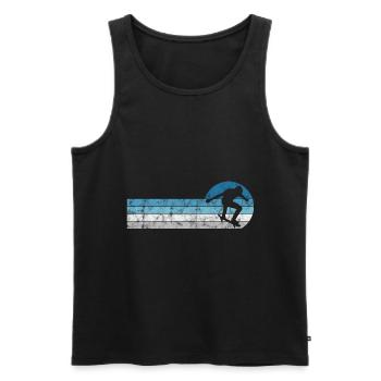 Skateboarder Skateboard Skater Skate Skateing - Men's Premium Organic Tank Top - black - Front - Michal (187cm)