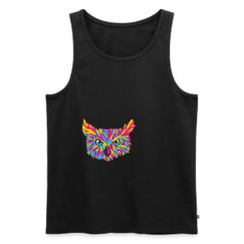 Pansexual Stolz Drôle de couleurs de design de PANSEXUAL - Débardeur bio Premium Homme - noir - Devant - AI Model Male 178 light (178cm)