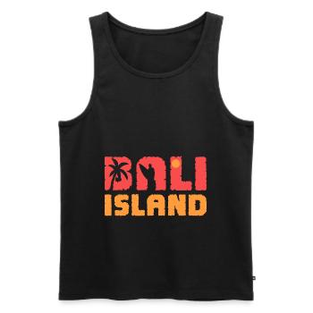 Surf de surf de surf surfergirl Bali Surf surf - Débardeur bio Premium Homme - noir - Devant - AI Model Male 178 light (178cm)