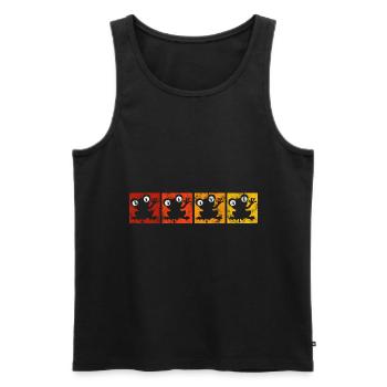 Frosch Frösche Geschenk für Kinder Lustig Witzig - Männer Premium Bio Tank Top - Schwarz - Vorne - Michal (187cm)