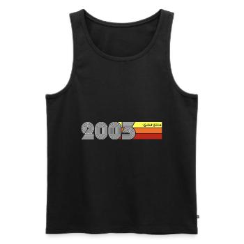 2003 Birthday born in 2003 Retro Vintage - Men's Premium Organic Tank Top - black - Front - Michal (187cm)