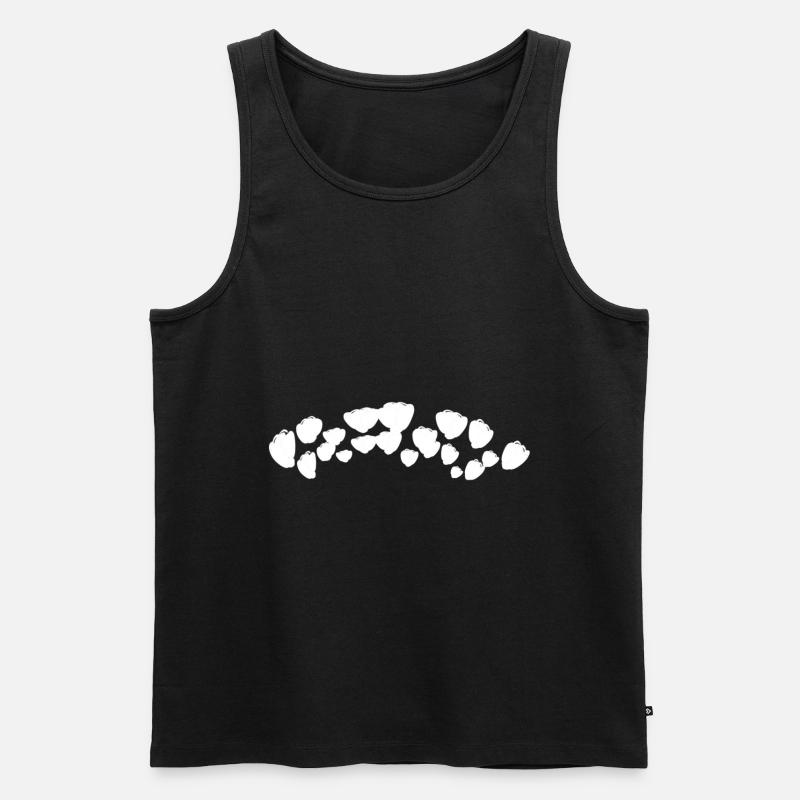 bogen form symbol - Männer Premium Bio Tank Top - Schwarz