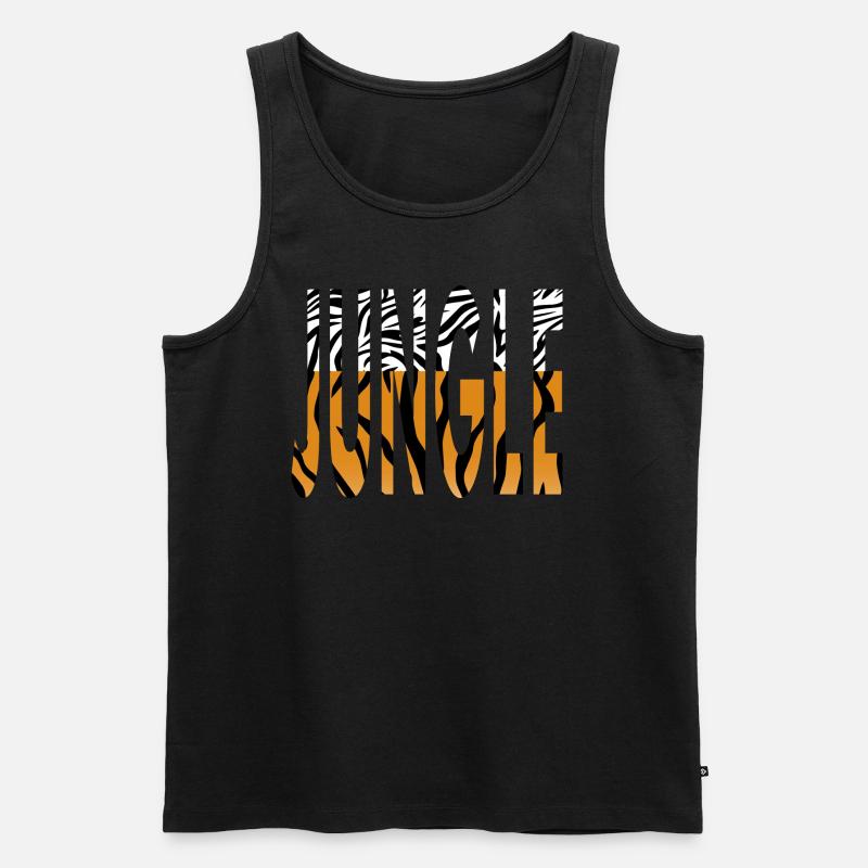 Jungle - Männer Premium Bio Tank Top - Schwarz