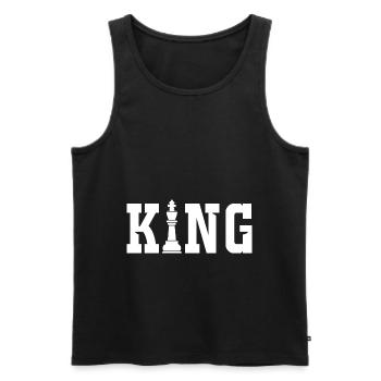 Chess King Chess Board - Men's Premium Organic Tank Top - black - Front - Michal (187cm)