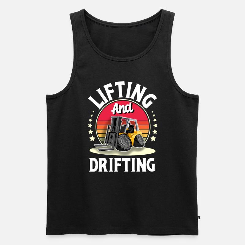 Staplerfahrer Gabelstapler Lagerist - Männer Premium Bio Tank Top - Schwarz