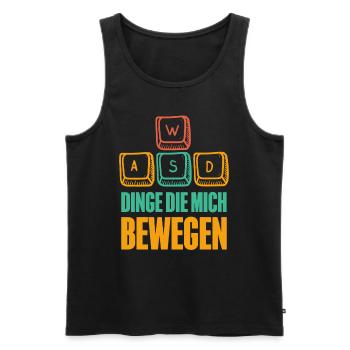 Pc Gamer Gaming - Männer Premium Bio Tank Top - Schwarz - Vorne - AI Model Male 178 light (178cm)