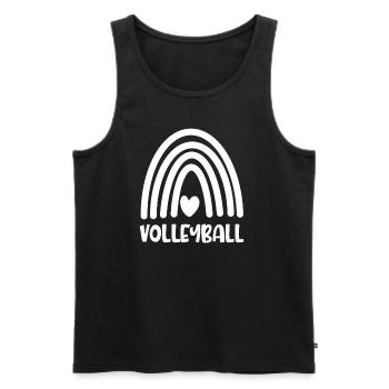 Volley-ball - Débardeur bio Premium Homme - noir - Devant - Michal (187cm)