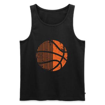 Basketball Basketballer - Männer Premium Bio Tank Top - Schwarz - Vorne - Michal (187cm)