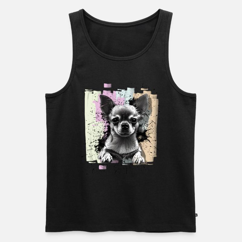Chihuahua - Männer Premium Bio Tank Top - Schwarz