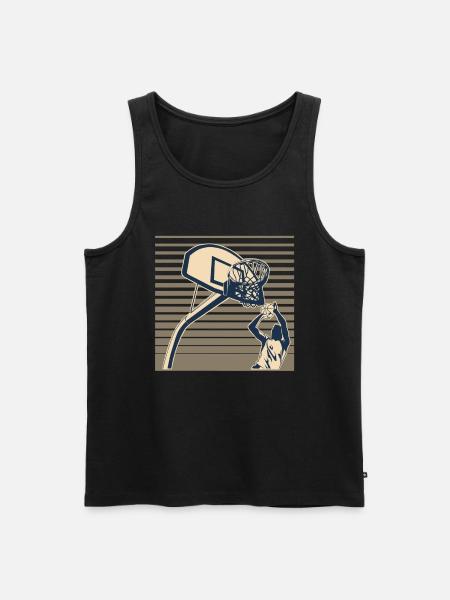 Basketball Basketball Player - Men's Premium Organic Tank Top - black