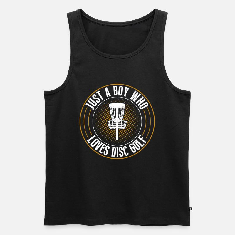 Discgolf Disc Golf - Männer Premium Bio Tank Top - Schwarz