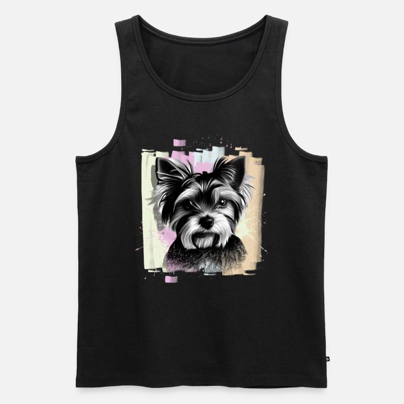 Yorkshire Terrier - Männer Premium Bio Tank Top - Schwarz