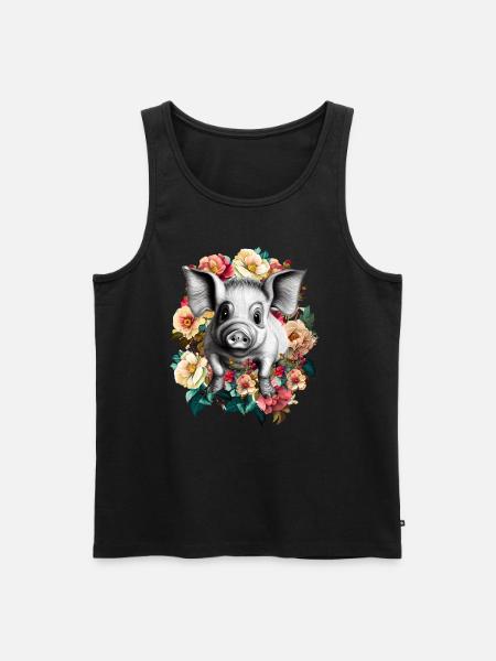 Cochon - Débardeur bio Premium Homme - noir