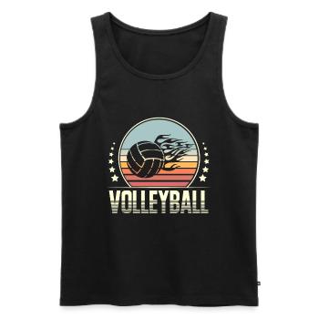 Volley-ball - Débardeur bio Premium Homme - noir - Devant - Michal (187cm)