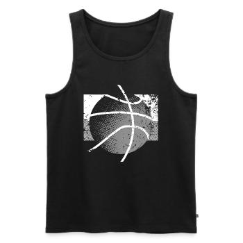 Basketball Basketballer - Männer Premium Bio Tank Top - Schwarz - Vorne - Michal (187cm)