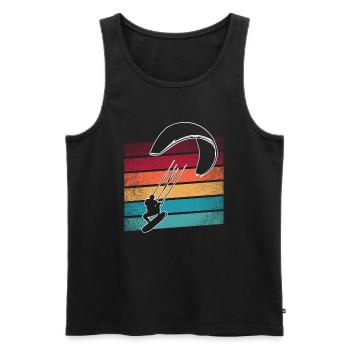 Kitesurfer Kiteboard Kitesurfen Kitesurf - Männer Premium Bio Tank Top - Schwarz - Vorne - Michal (187cm)