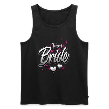 Braut Team Junggesellinnenabschied - Männer Premium Bio Tank Top - Schwarz - Vorne - AI Model Male 178 light (178cm)