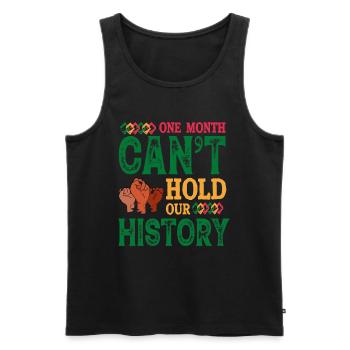 Black History Month Black History - Männer Premium Bio Tank Top - Schwarz - Vorne - AI Model Male 178 light (178cm)