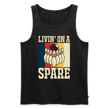 Bowling - Männer Premium Bio Tank Top - Schwarz - Vorne - Michal (187cm)