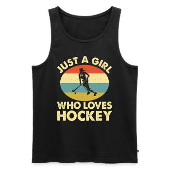 Eishockey Ice Hockey - Men's Premium Organic Tank Top - black - Front - Michal (187cm)