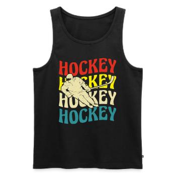 Eishockey Hockey sur glace - Débardeur bio Premium Homme - noir - Devant - Michal (187cm)