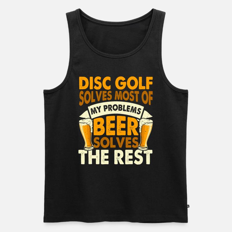 Discgolf Disc Golf - Débardeur bio Premium Homme - noir