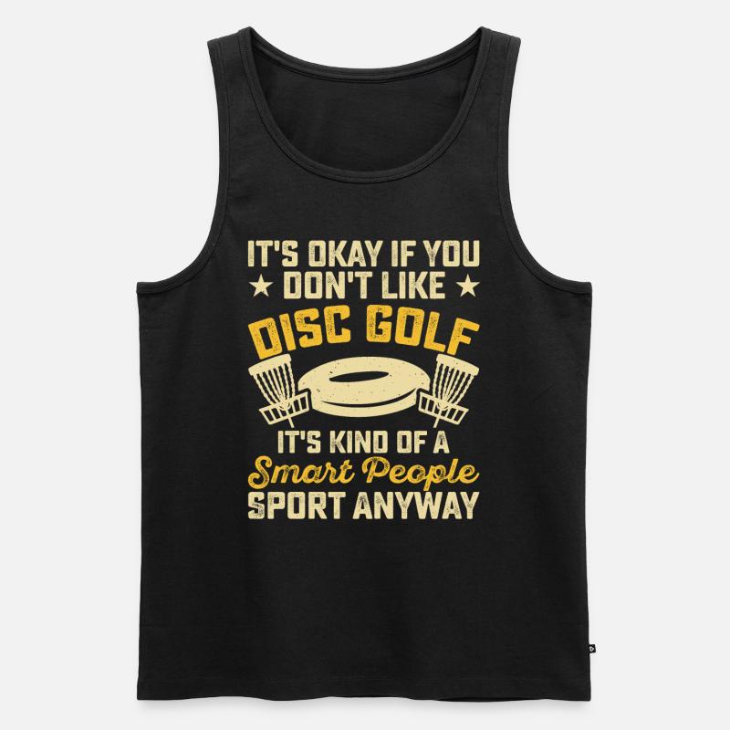 Discgolf Disc Golf - Männer Premium Bio Tank Top - Schwarz