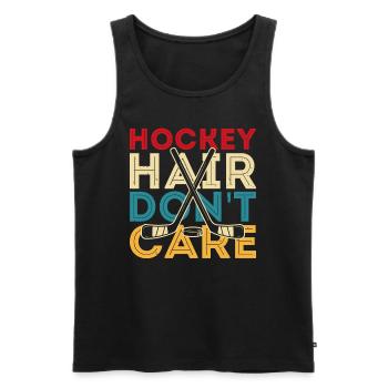 Hockey Eishockey Ice Hockey - Men's Premium Organic Tank Top - black - Front - Michal (187cm)