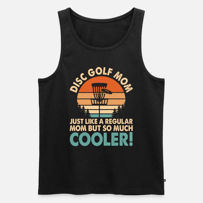 Discgolf Disc Golf Mama - Männer Premium Bio Tank Top - Schwarz