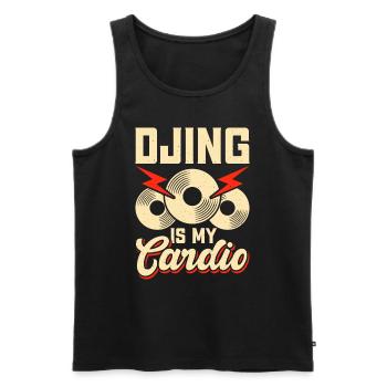 Dj Djing - Männer Premium Bio Tank Top - Schwarz - Vorne - Michal (187cm)