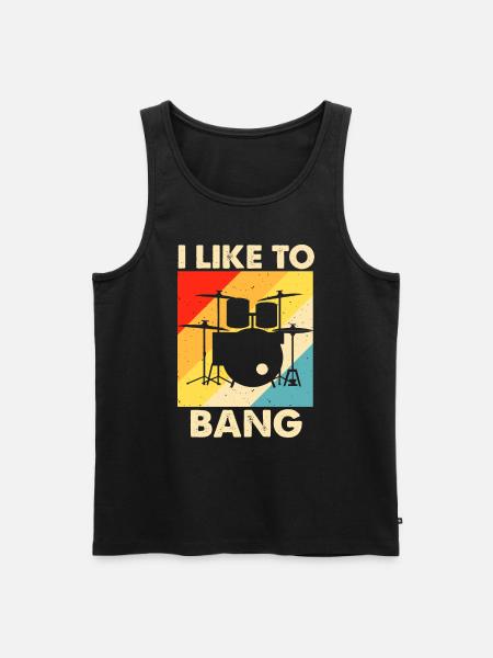 Drums Drummer Drummer - Men's Premium Organic Tank Top - black